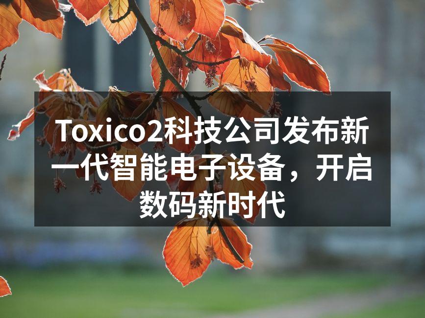 Toxico2新一代智能电子设备系列